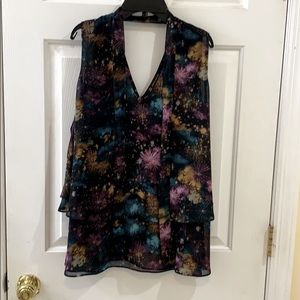 Night sky fireworks! Dressy blouse!